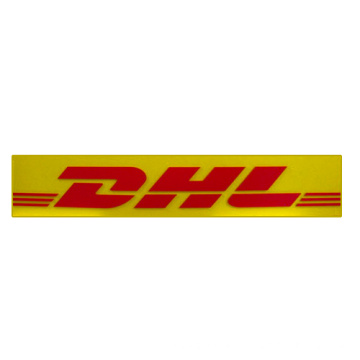 Sinal acrílico não iluminado para o sinal da parede de DHL